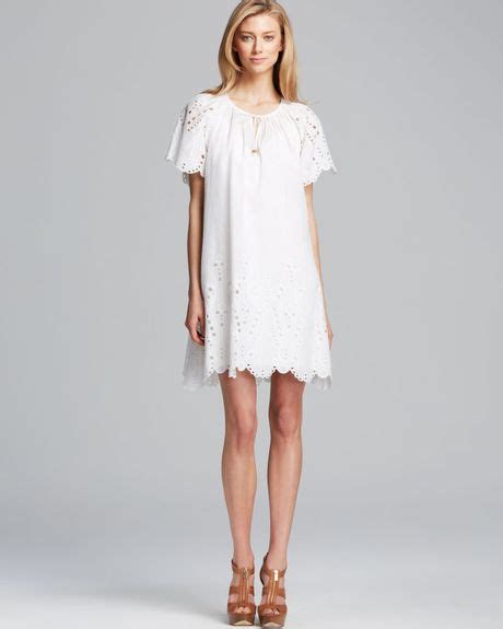 michael michael kors short sleeve raglan eyelet dress|michael michael kors raglan sleeve short dress .